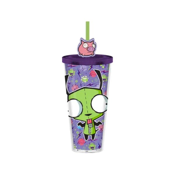 Cup - Zim Girl With Lid And Topper - 24 oz-hotRAGS.com