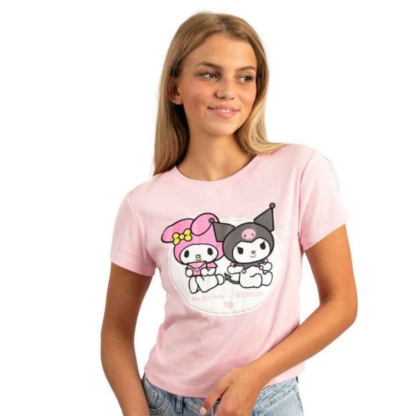 Jr T Shirt - My Melody Kuromi-hotRAGS.com
