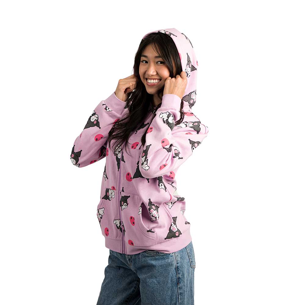 Hoody - Zip Up Kuromi-hotRAGS.com