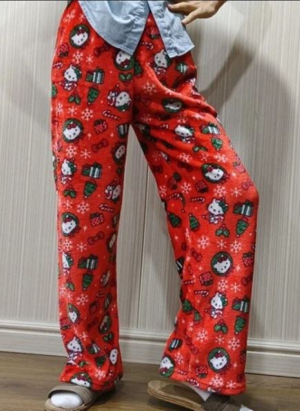 Pants - Hello Kitty - Christmas Lounge Pants-hotRAGS.com