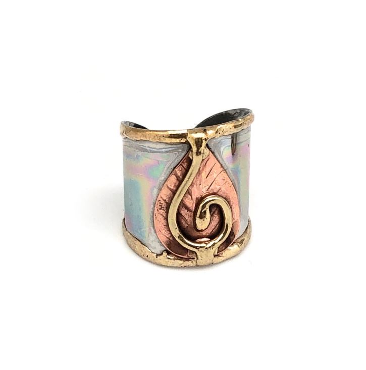 Ring - Mixed Metal Cuff-hotRAGS.com