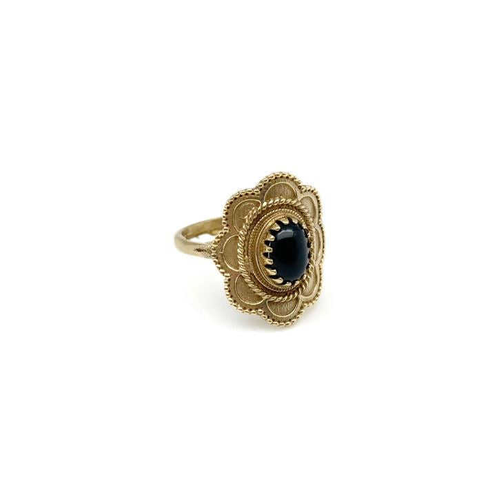 Ring - Gold Black Onyx-hotRAGS.com