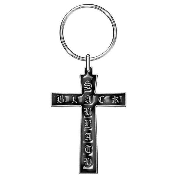Keychain - Black Sabbath Cross-hotRAGS.com