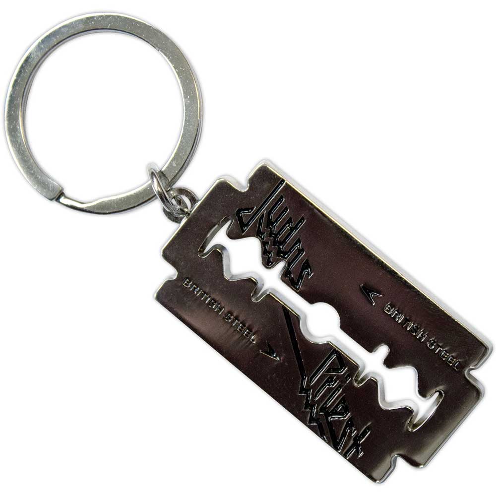 Keychain - Judas Priest - British Steel Razor Blade-hotRAGS.com