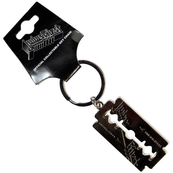 Keychain - Judas Priest - British Steel Razor Blade-hotRAGS.com