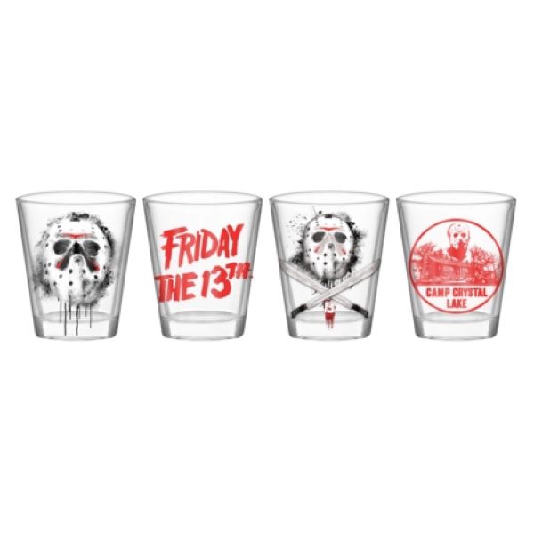 Shot Glass Set - Friday 13th - 4pc-hotRAGS.com