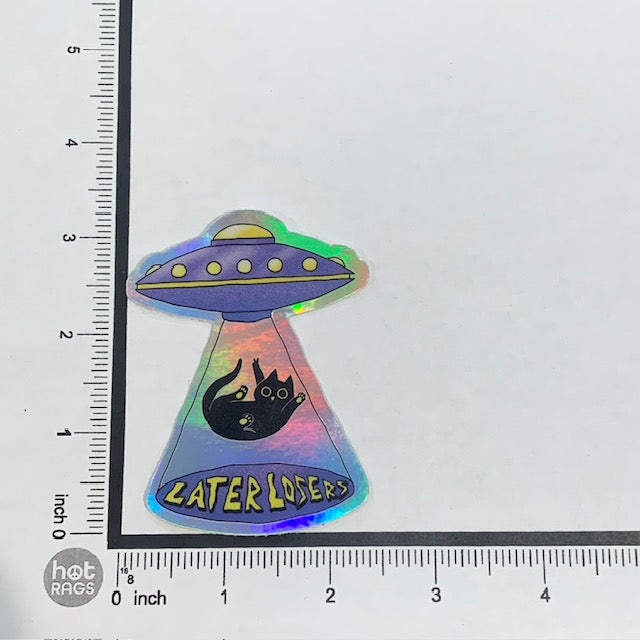 Sticker - Later Loser Cat UFO-hotRAGS.com