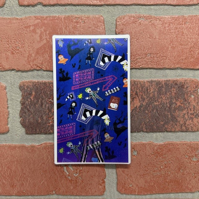 Sticker - 3D Beetlejuice Square-hotRAGS.com