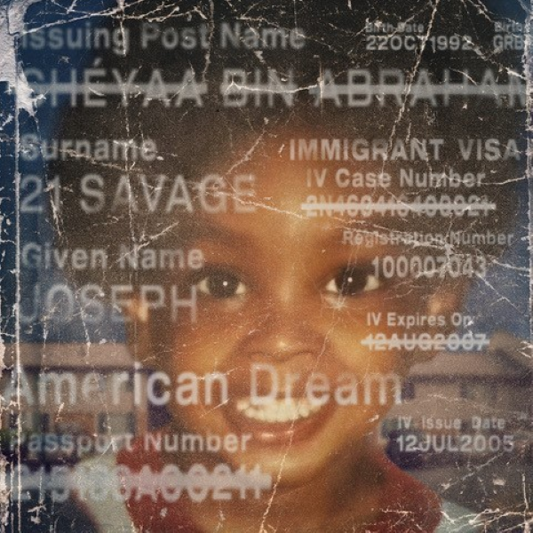 Poster - 21 Savage American Dream - 12 X 12-hotRAGS.com