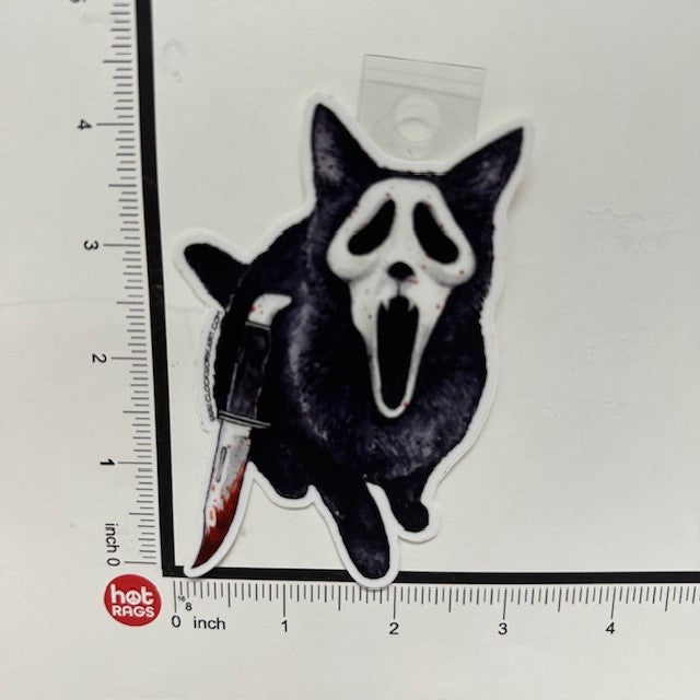 Sticker - Cat Ghostface-hotRAGS.com