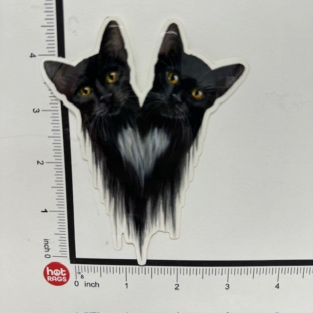 Sticker - Cat Double Head-hotRAGS.com