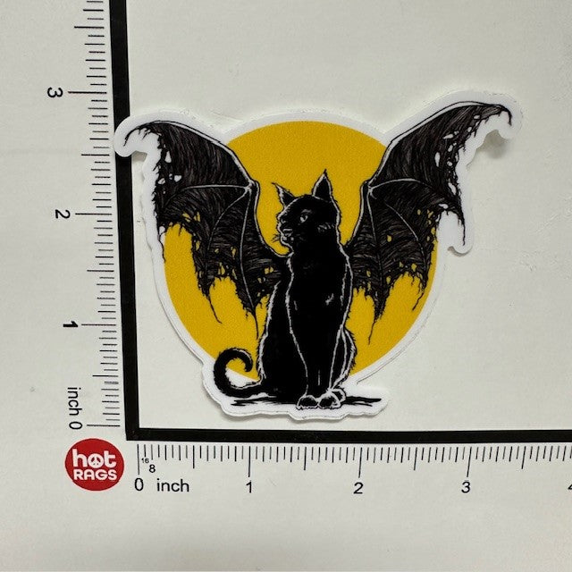 Sticker - Cat Bat Moon-hotRAGS.com