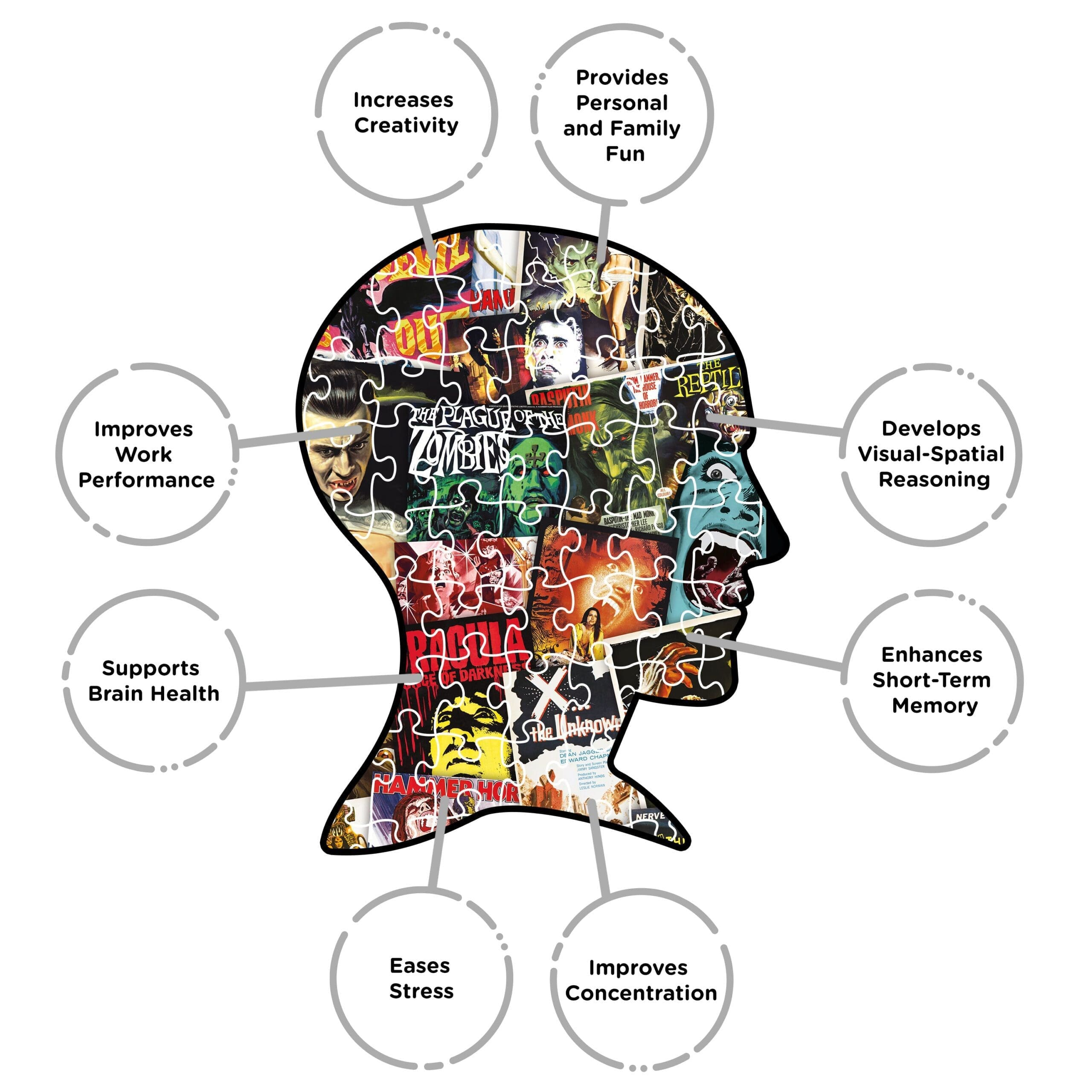 Puzzle - House Of Horror - 1000pc-hotRAGS.com