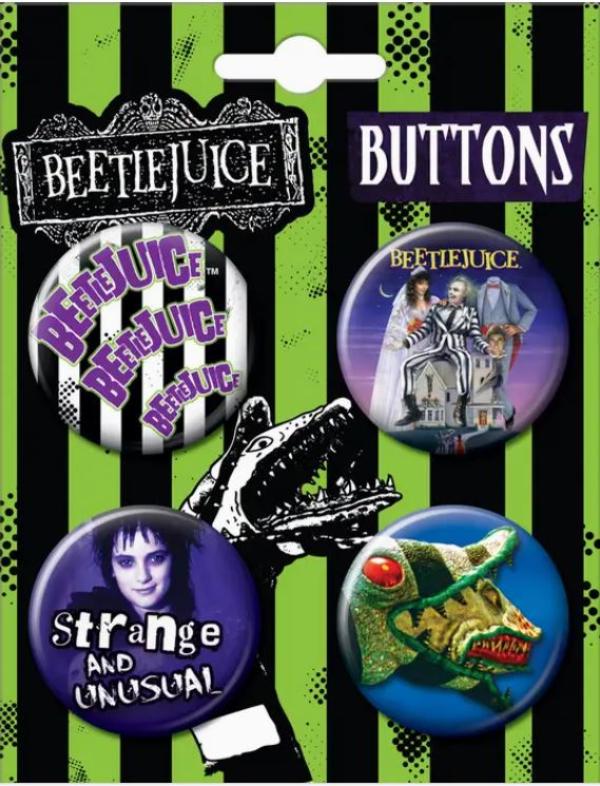Button Set - Beetlejuice, Beetlejuice, Beetlejuice-hotRAGS.com