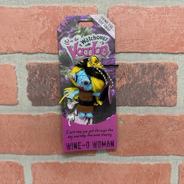 Voodoo Doll - Wine-O Woman Keychain-hotRAGS.com