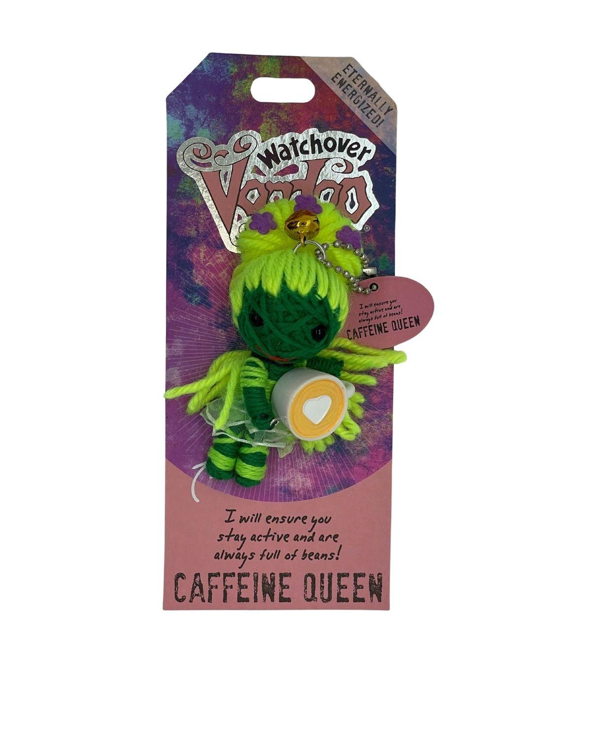 Voodoo Doll - Caffeine Queen Keychain-hotRAGS.com