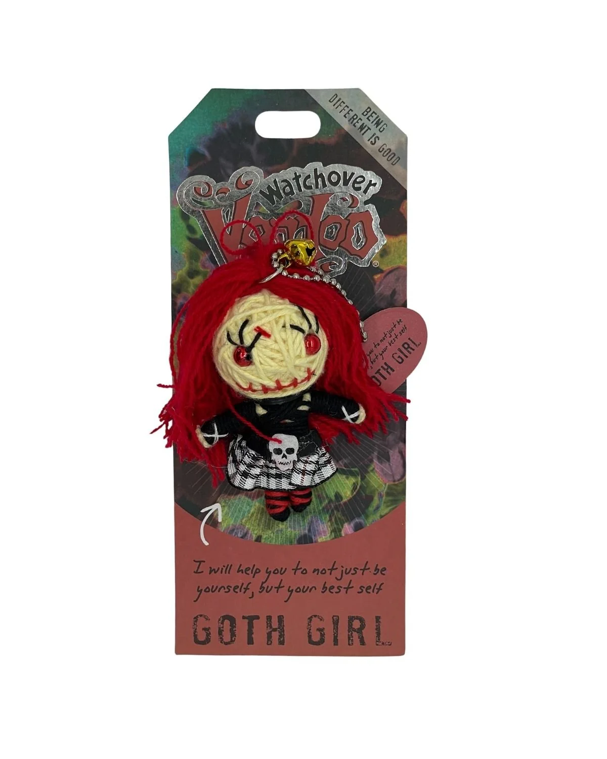 Voodoo Doll - Goth Girl Keychain-hotRAGS.com