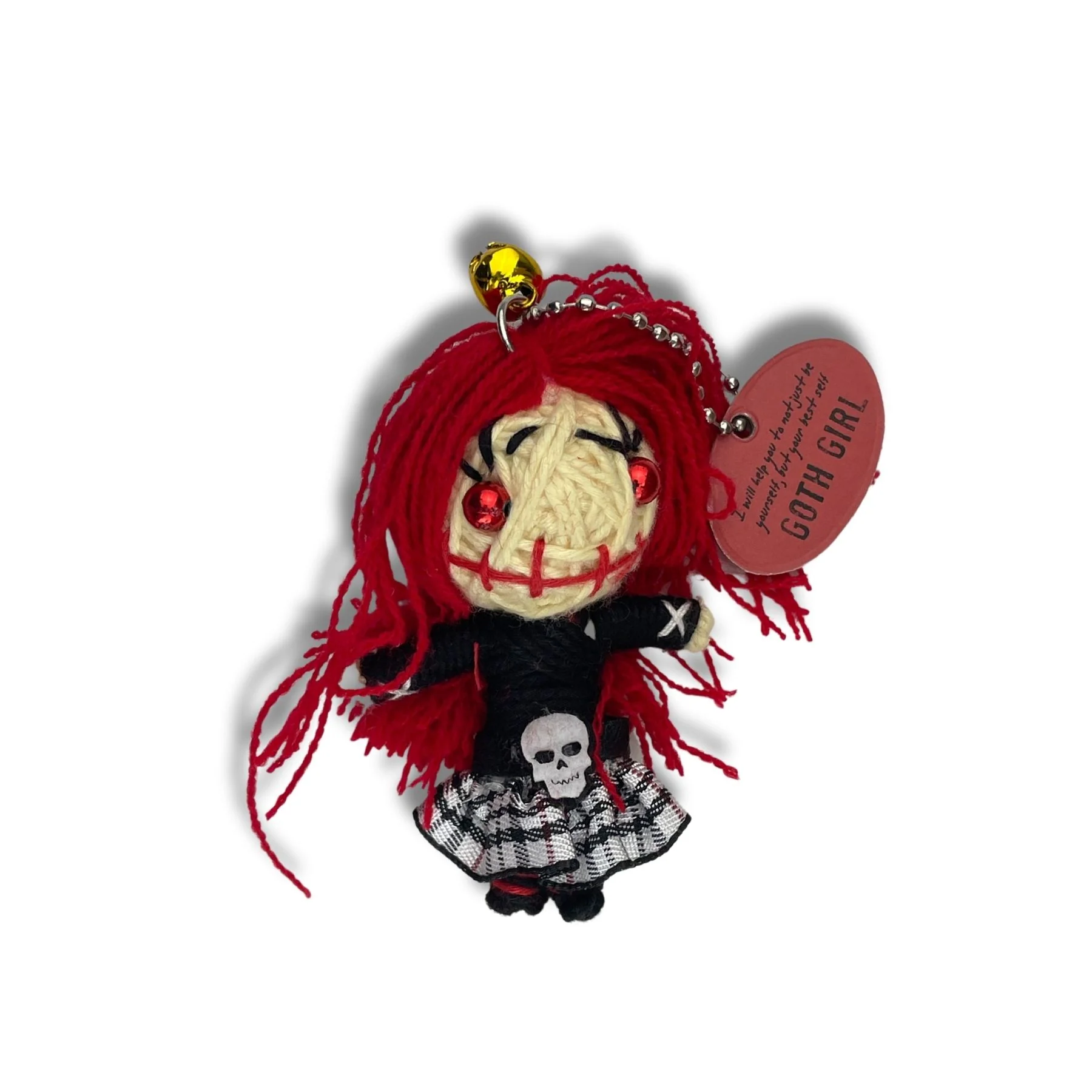 Voodoo Doll - Goth Girl Keychain-hotRAGS.com