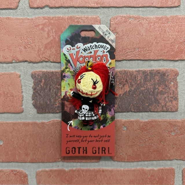 Voodoo Doll - Goth Girl Keychain-hotRAGS.com