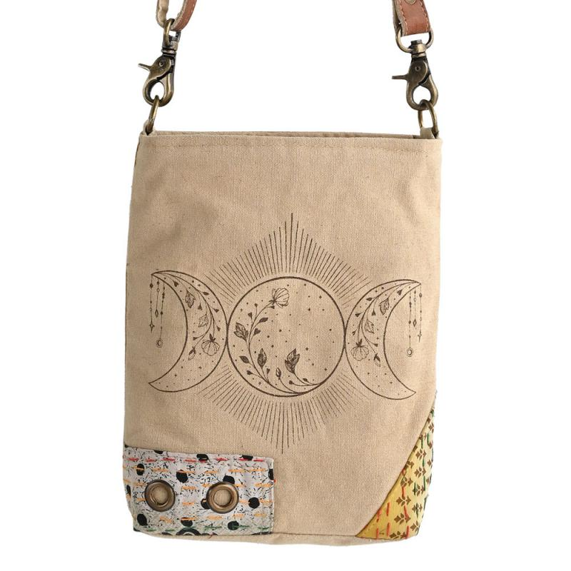 Bag - Canvas Triple Moon Crossbody-hotRAGS.com