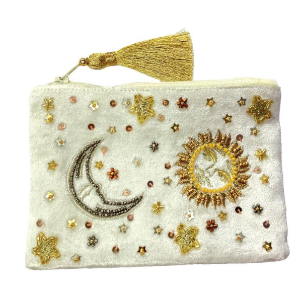 Coin Purse - Sun Moon White - hotRAGS.com