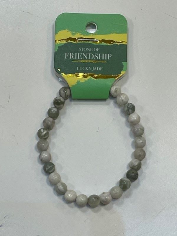 Bracelet - 6mm Lucky Jade-hotRAGS.com