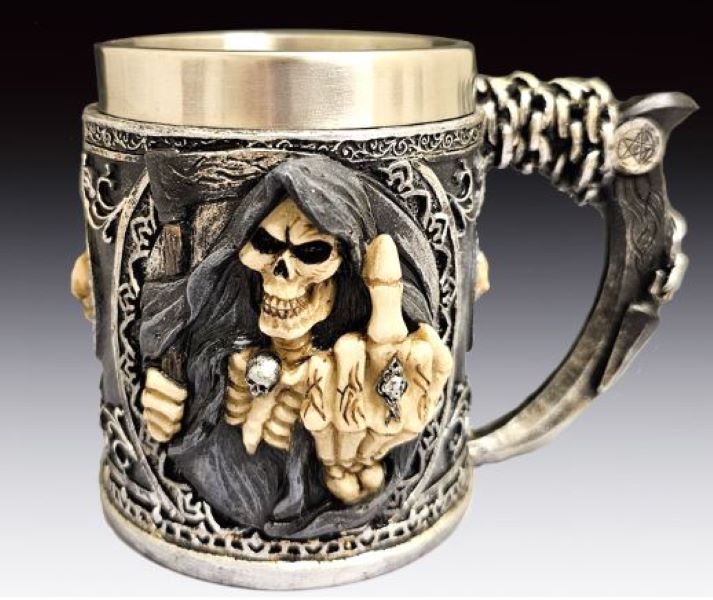 Mug - Reaper Middle Finger-hotRAGS.com
