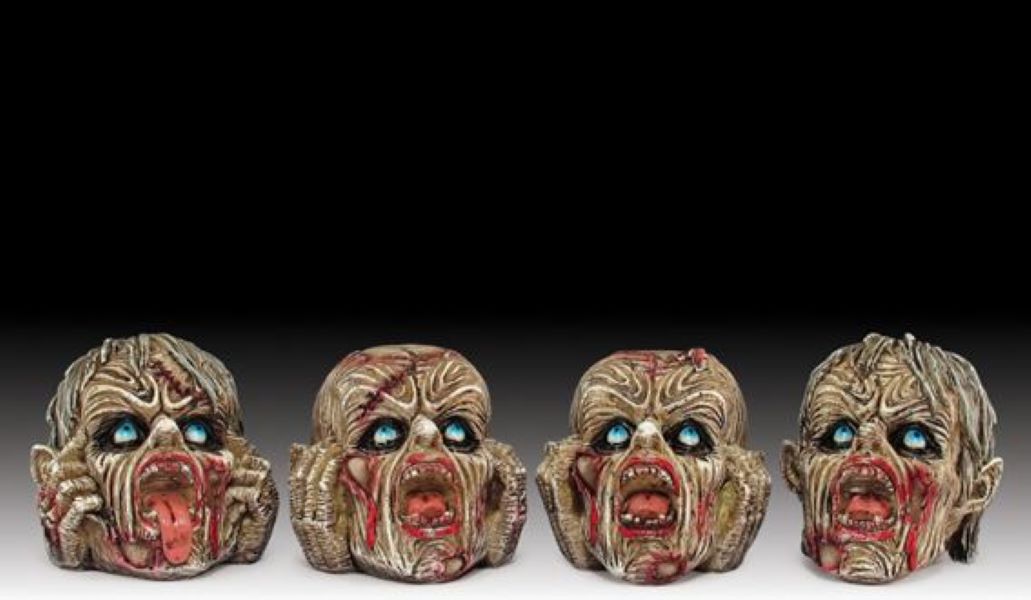 Statue - Zombie Heads - 2 1/4"-hotRAGS.com