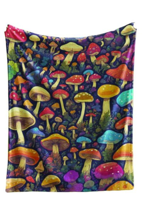 Blanket - Fleece Mushroom - 60 x 80-hotRAGS.com