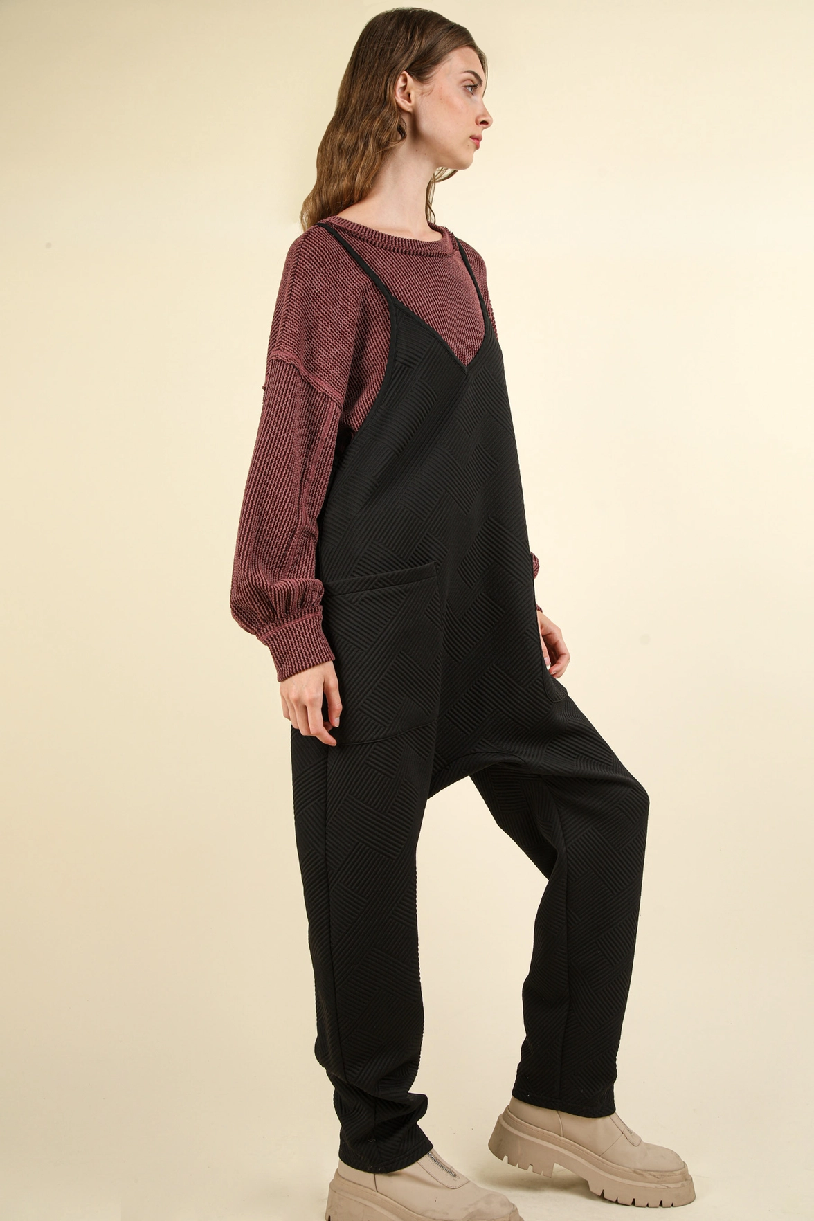 Overalls - Quilted - Black-hotRAGS.com