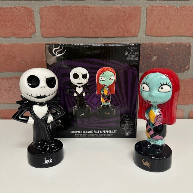 Salt And Pepper Shaker Set - Jack And Sally - The Nightmare Before Christmas-hotRAGS.com