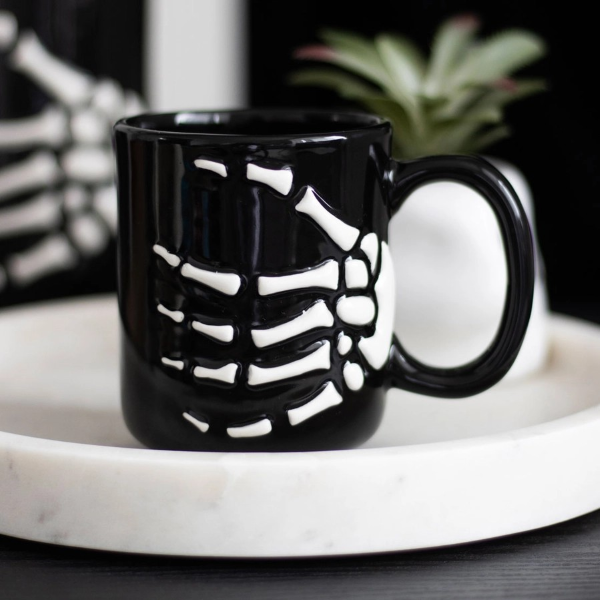 Mug - Skeleton Hand Gothic-hotRAGS.com