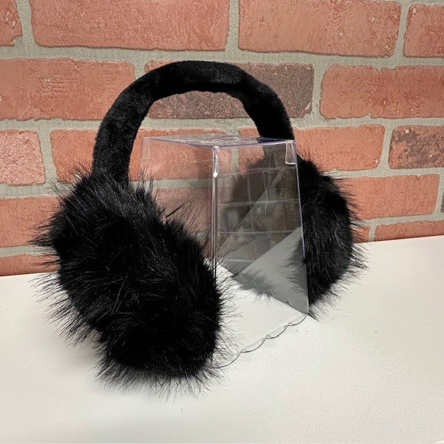 Earmuffs - Black Fuzzy-hotRAGS.com