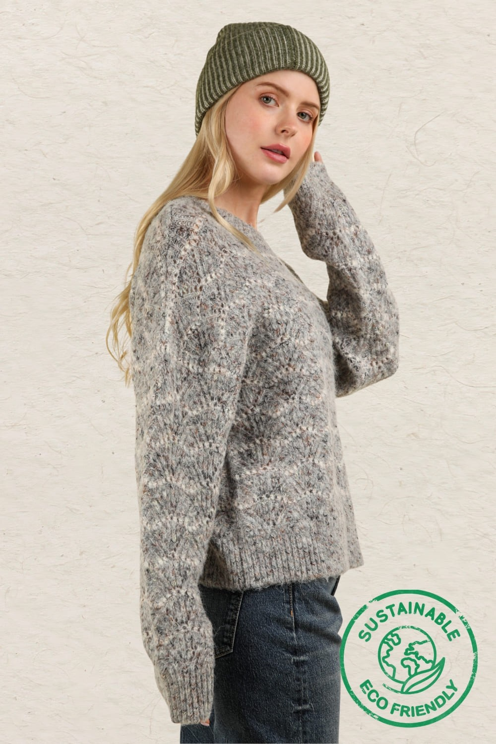 Sweater - Organic Cotton - Grey-hotRAGS.com