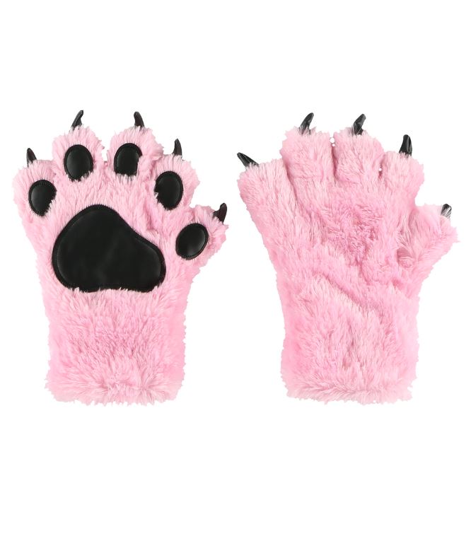 Gloves - Critter Pink Paw-hotRAGS.com