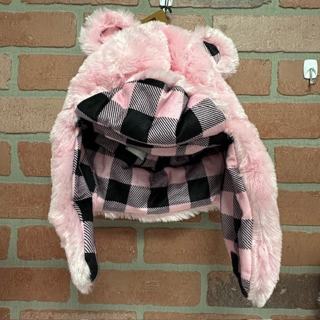 Hat - Critter Pink Bear-hotRAGS.com