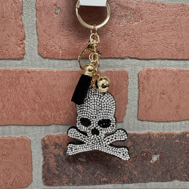 Keychain - Crystal Crossbones