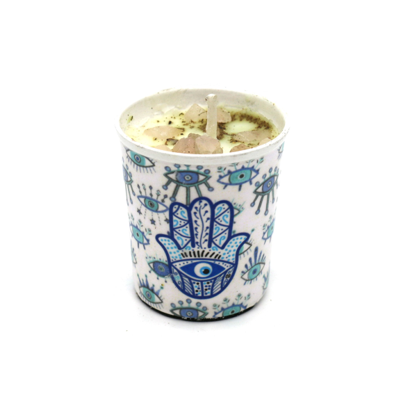 Candle - Votive Hamsa Hand 4" - hotRAGS.com