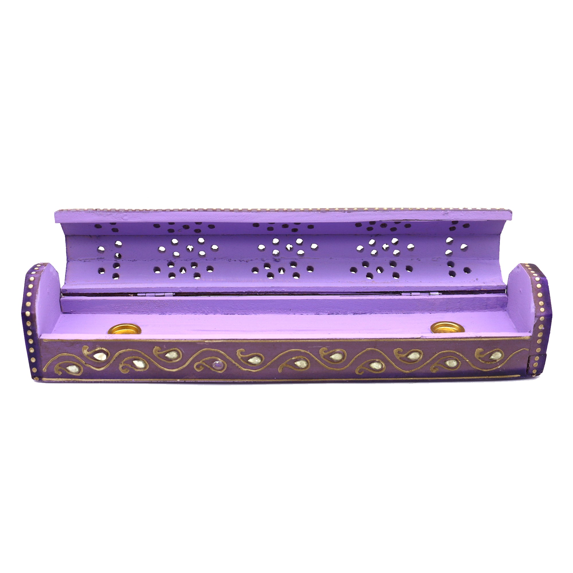 Box Incense Burner - Purple 12"-hotRAGS.com