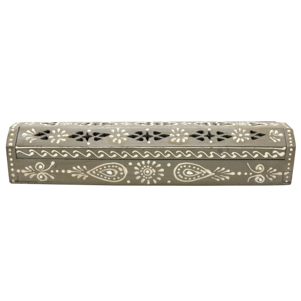 Box Incense Burner - Grey 12"-hotRAGS.com