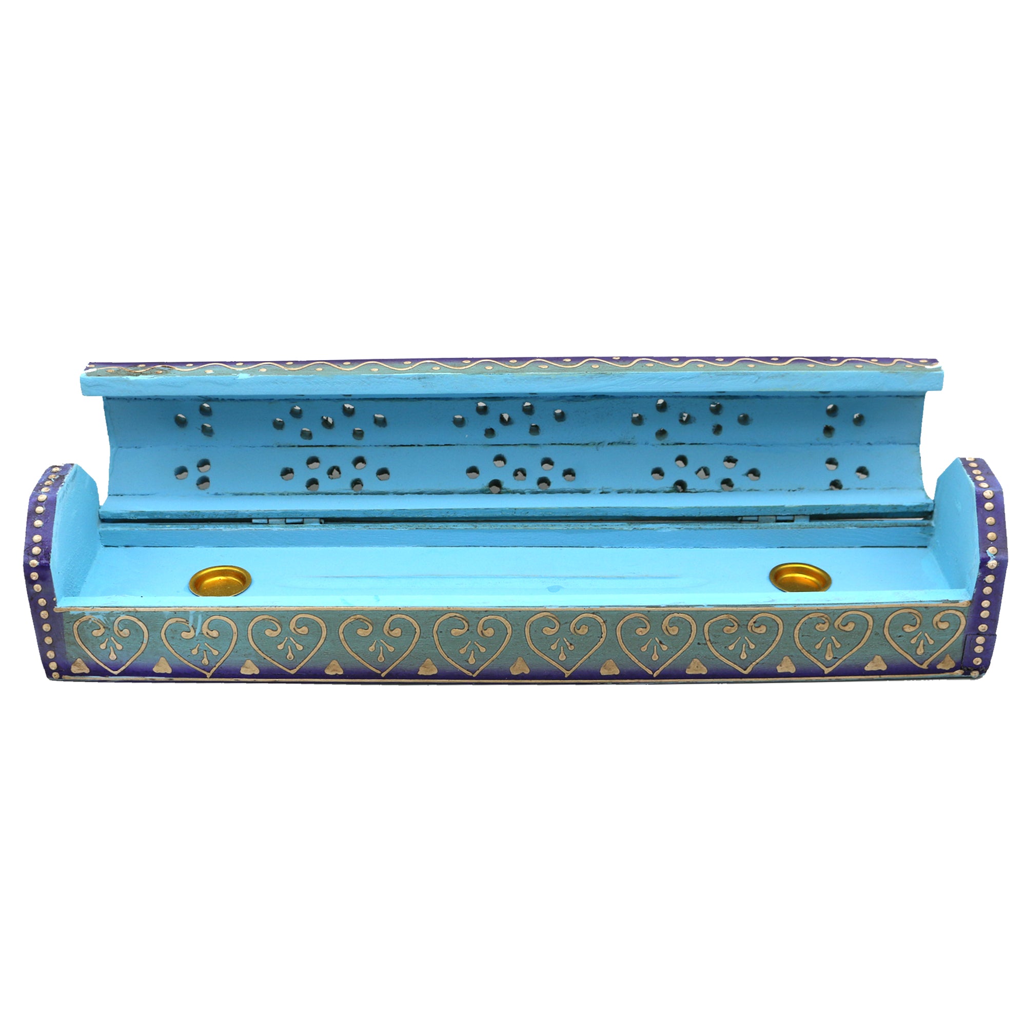 Box Incense Burner - Blue 12"-hotRAGS.com