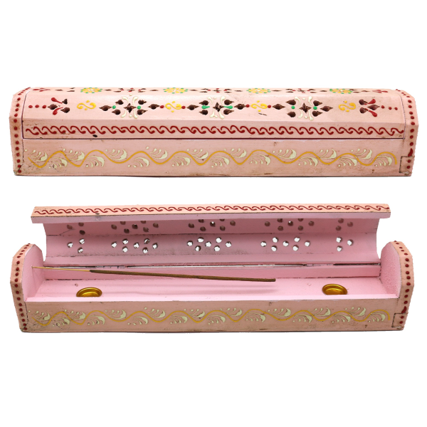 Box Incense Burner - Pink 12"-hotRAGS.com
