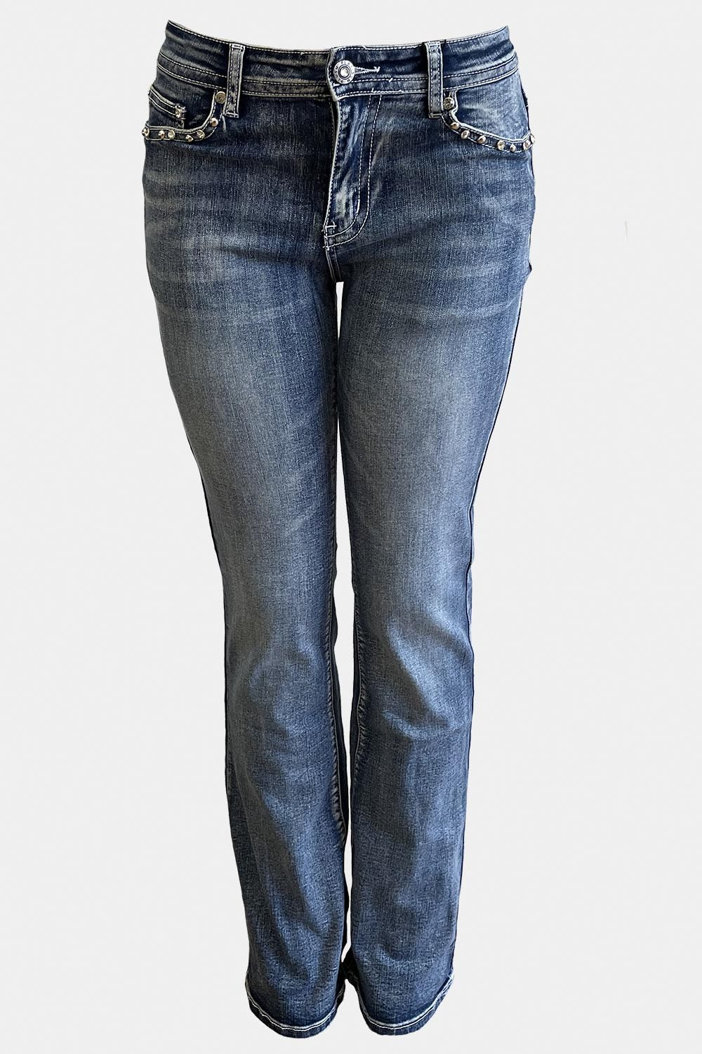 Denim - Skull Rhinestones-hotRAGS.com