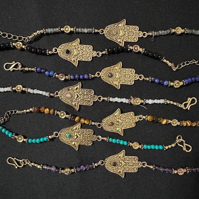 Bracelet - Hamsa Hand Gold-hotRAGS.com