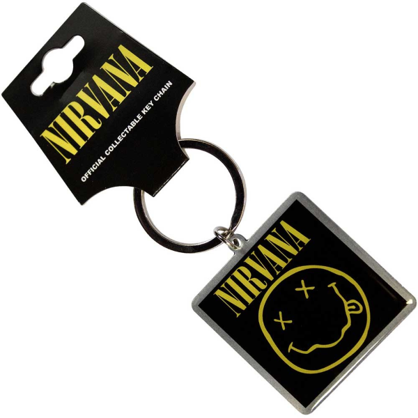 Keychain - Nirvana Happy Face-hotRAGS.com