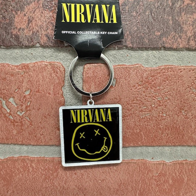 Keychain - Nirvana Happy Face-hotRAGS.com