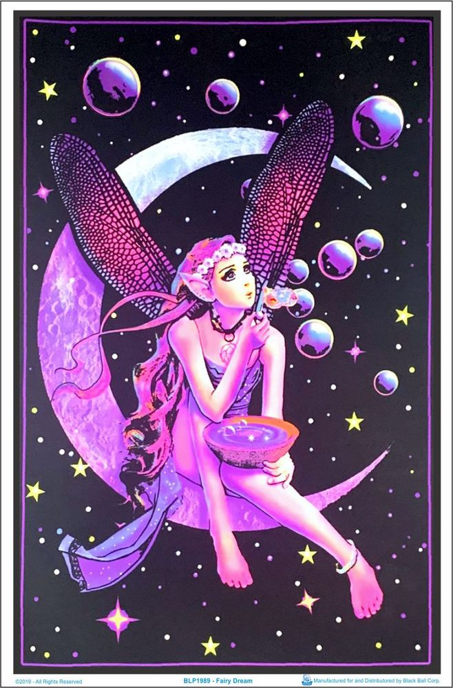 Poster - Blacklight Fairy Dream-hotRAGS.com