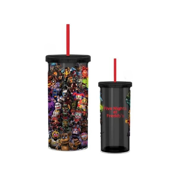 Cup - Five Nights At Freddy's Collage - 20oz With Lid-hotRAGS.com