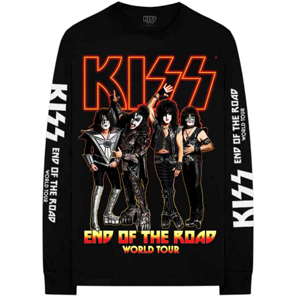 T Shirt - Kiss Long Sleeve - End Of The Road World Tour-hotRAGS.com