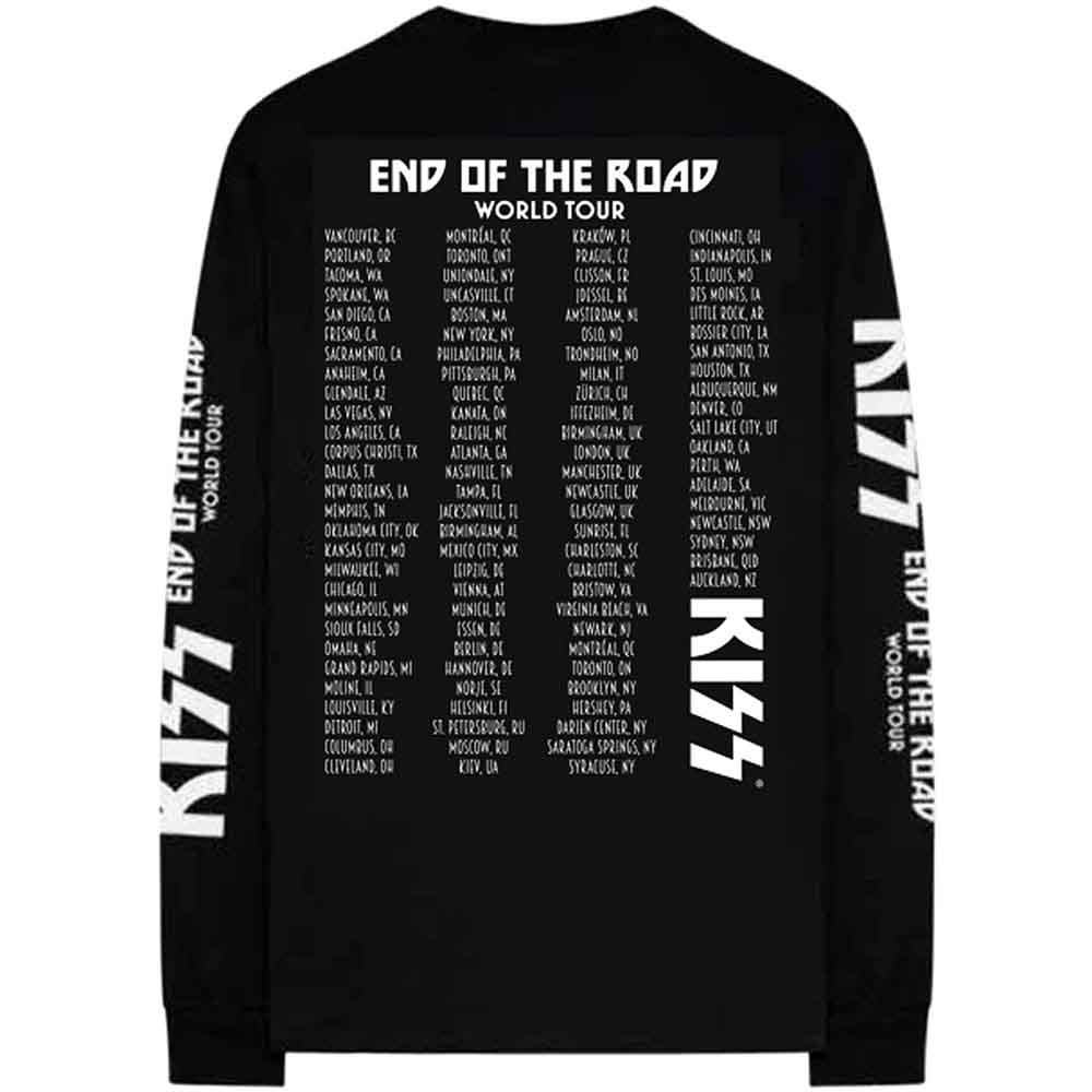 T Shirt - Kiss Long Sleeve - End Of The Road World Tour-hotRAGS.com